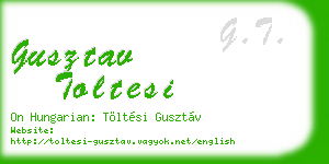 gusztav toltesi business card